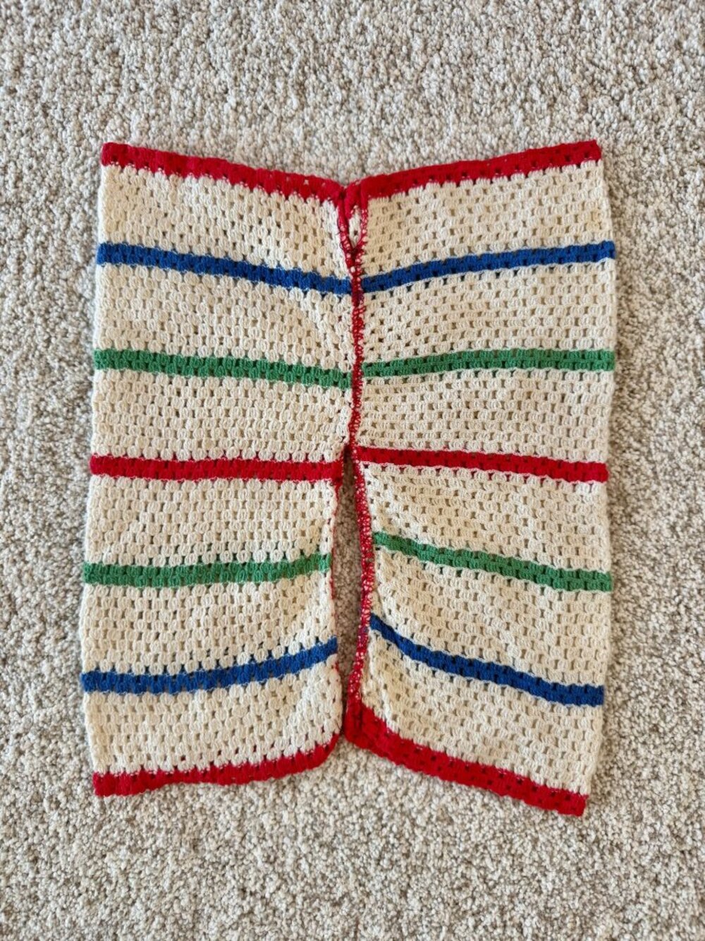 Vintage 1960s Hand Knit Pants For Toddler Unisex